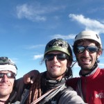 L'équipe au sommet du Grand Pic de la Meije
