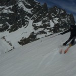 Tibo envoie à ski dans la descente de la Bosse de la Momie