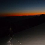 Mont Blanc par les Trois Monts - Un crépuscule très prometteur