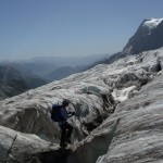 Glacier Blanc - En montant au refuge des Ecrins