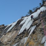 Cervières - Cascade de glace - Et un petit surplomb