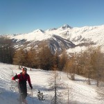 Ski - Col de la Lauze - Le Rochebrune pointe son nez