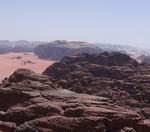 Traversée Jebel Rum - Les premières vues