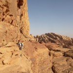 Traversée Jebel Rum - Vire à ibex, facile mais expo comme il se doit