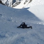 Pic d'Arsine - Un peu d'entraînement à la chute en neige
