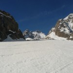 Ski Glacier noir - Sur le haut de la première branche du Glacier