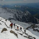 Mont Blanc - Voie normale - Peu après le couloir de la mort