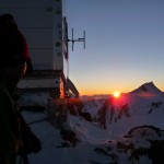 Mont Blanc - Voie normale - Levé de soleil à Vallot