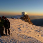 Mont Blanc - Voie normale - Beau spectacle matinal