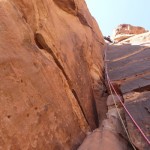 Wadi Rum - Lionheart - La fameuse fingercrack (L2), grandiose