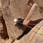 Wadi Rum - Inshallah factor - C'est large mais pas trop dure grâce à la dalle à côté