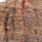 Wadi Rum - Inshallah factor - Descente en rappel de l'oeil d'Allah