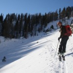 Combe du Malazen - Un skieur