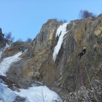 Initiation cascade de glace - Chambran - Un rappel sympathique
