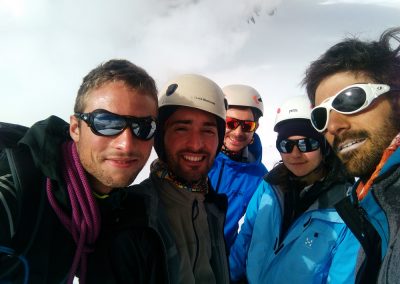 Stage initiation alpinisme - Selfie de groupe