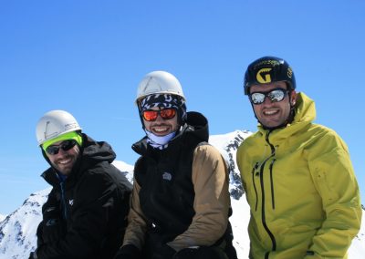 Raid ski Haute Maurienne - Le trio au sommet de la petite Ciamarella
