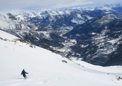 Ski de randonnée Pelvoux - Eddy aux manoeuvres