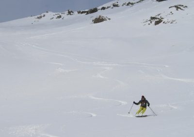 Ski de randonnée Pelvoux - descente sur Puy-Aillaud