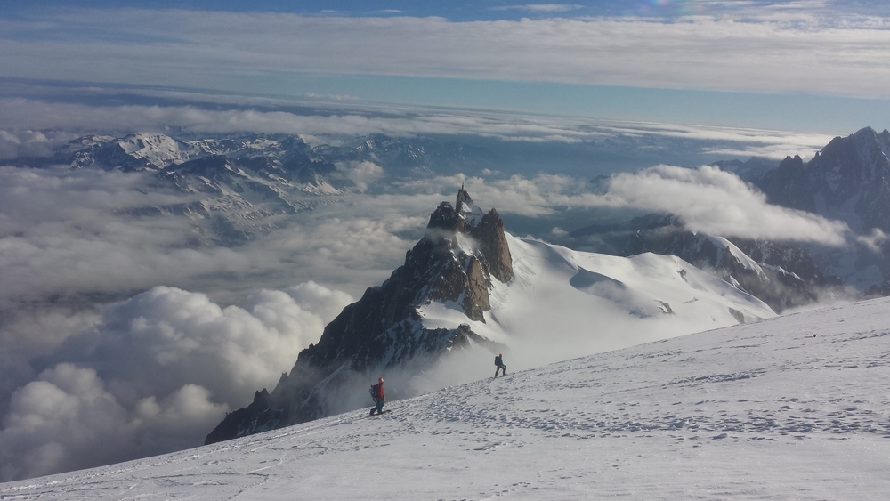 Mont-Blanc du Tacul - Ski - Début de descente