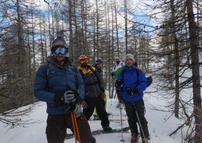Week-end ski Dormillouse - La troupe sur le téton