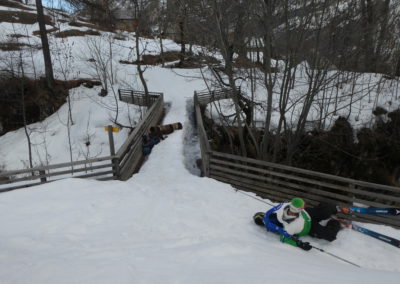 Week-end ski Dormillouse - Loupage de pont