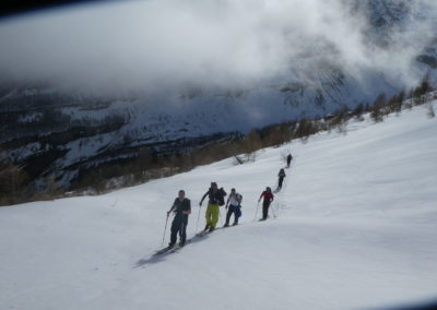 Week-end ski Dormillouse - La trouep en mouvement