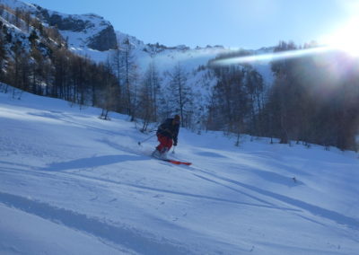 Raid ski randonnée Cerces - Le bas du Crouzet