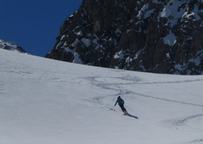 Raid ski randonnée Cerces - Laurent vers la crête de Baude