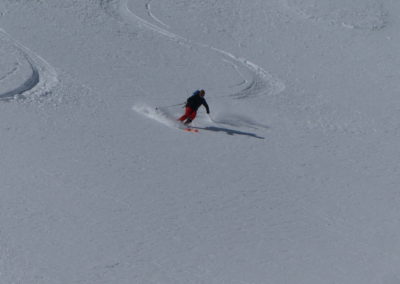 Raid ski randonnée Cerces - Antoine dans la powpow