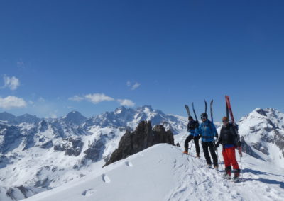 Raid ski randonnée Cerces - Vers la Pointe des Cerces