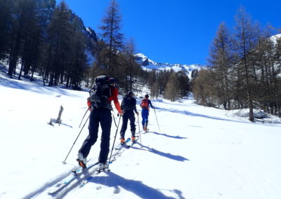 Raid ski randonnée Cerces - En route