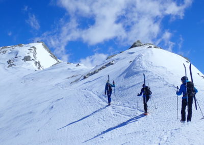 Raid ski randonnée Cerces - Arrivée à la Pointe