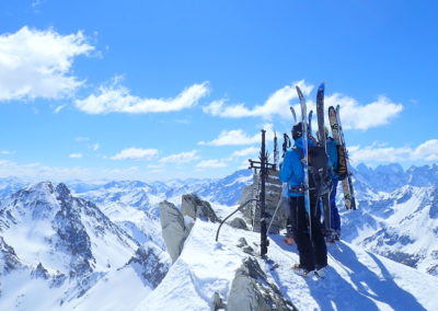 Raid ski randonnée Cerces - On est bien là!