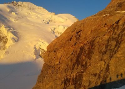 Stage initiation alpinisme - Levé de soleil sur la Roche Faurio