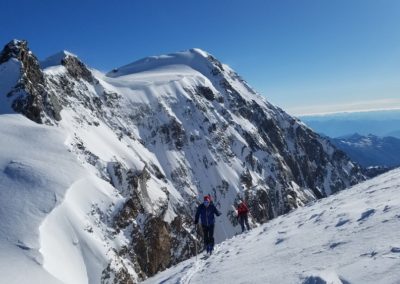 Ski d'été Mont Rose - Sur fond de Punta Gnifetti
