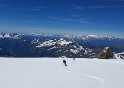 Ski d'été Mont Rose - Ski avec vue