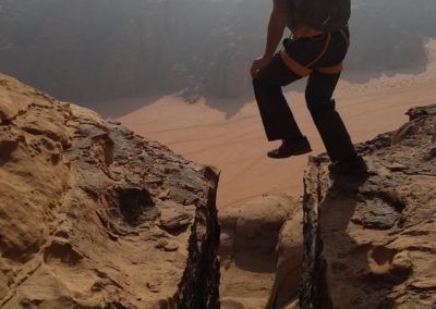 Wadi Rum - Voie Bédouine - Saut de crevasse