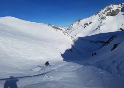 Raid Ski - Col Bellino - L'entrée du Barricate