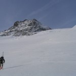 Thomas à la montée sur le Glacier de Séguret Foran