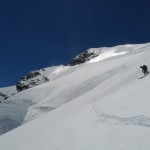 Piz Bernina - Dans les pentes sous le sommet