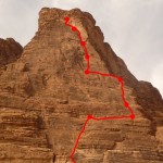 Wadi Rum - Black Magic - Le tracé