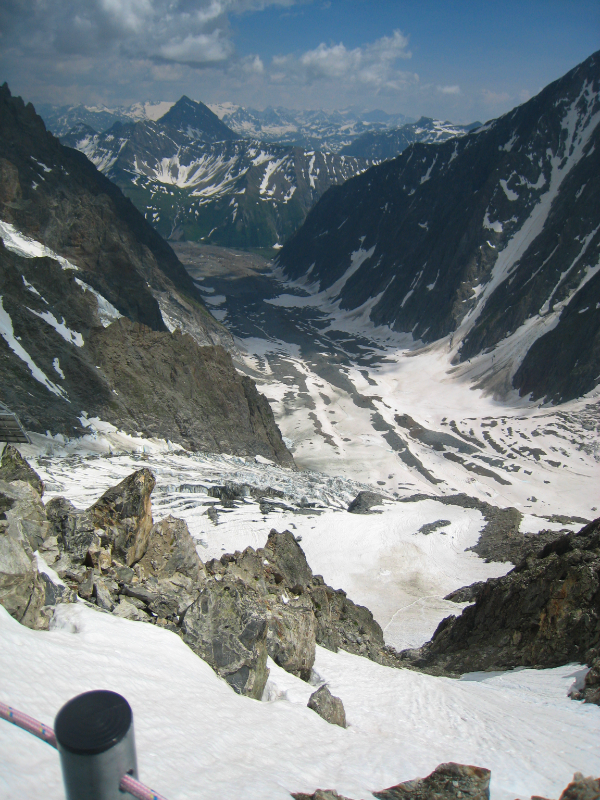 Le Glacier de Miage vue de Gonella