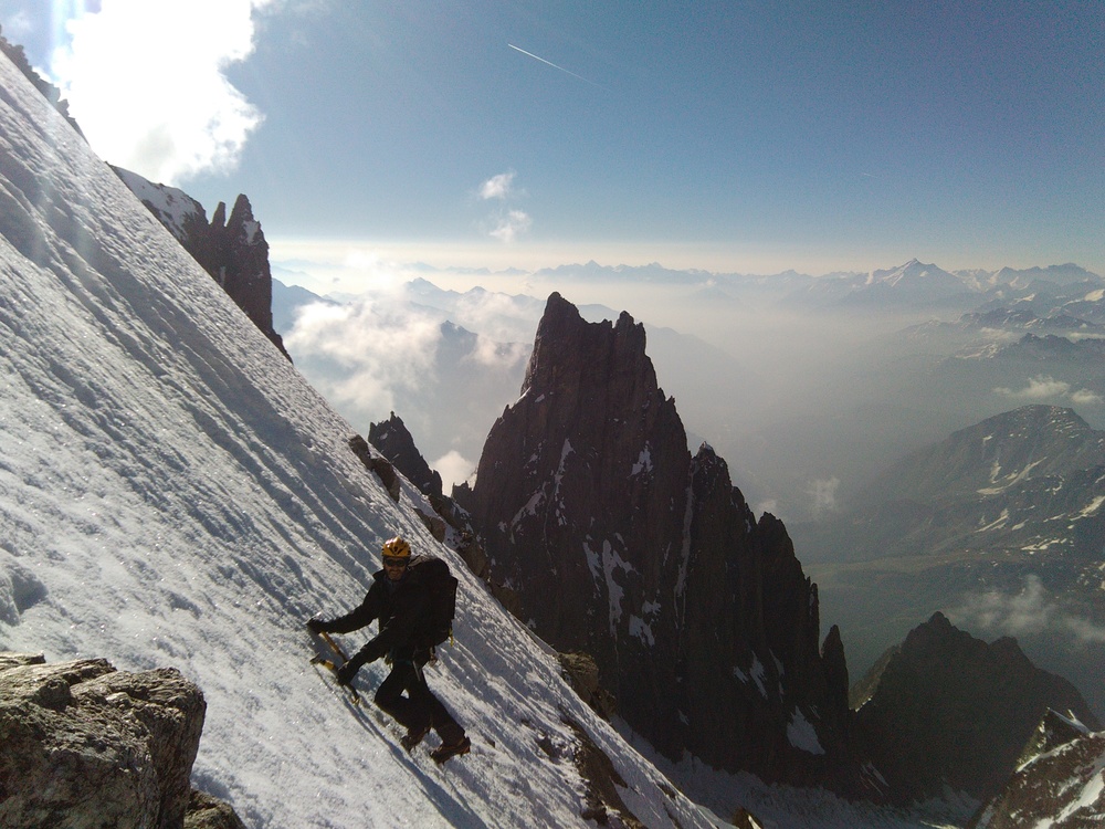 Mont-Blanc - Inominata - Montée au bivouac
