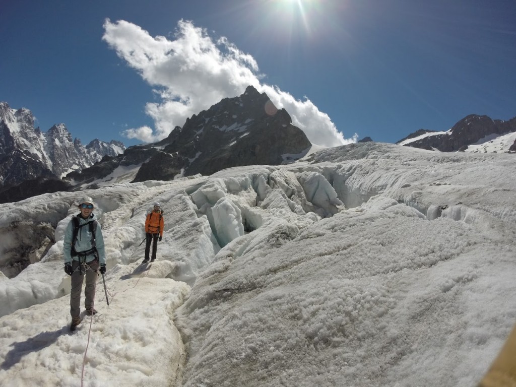 Initiation alpinisme - Ecole de glace, crevasses
