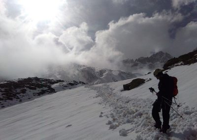 Stage initiation alpinisme - En redescendant du Glacier Blanc