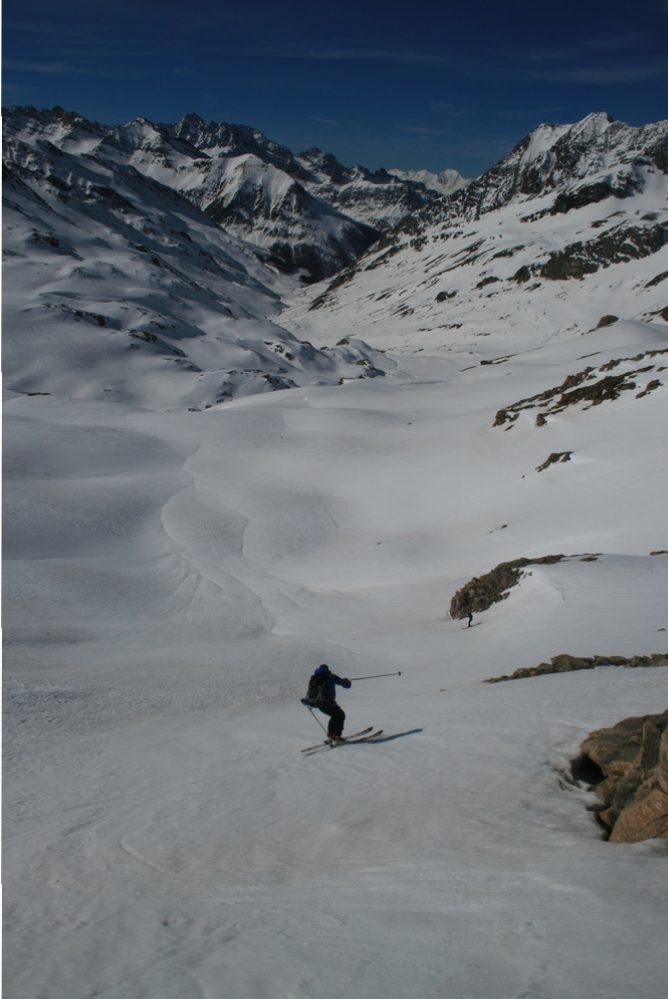 Raid ski Queyras - Tête du Longet - Moquette du matin