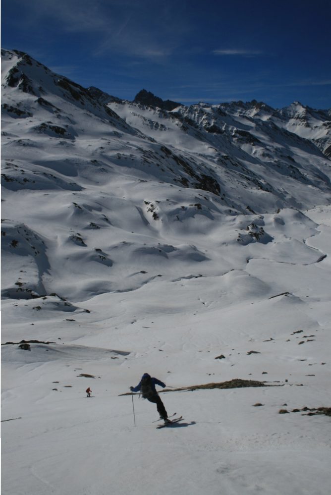 Raid ski Queyras - Tête du Longet - Moquette du matin