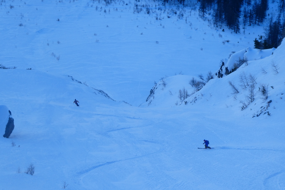Aiguillas Face Nord - Duel télémark-ski